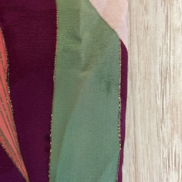 Vintage Japanese bamboo Kimono silk robe. - Picture 5 of 12